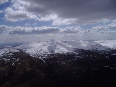 The Ben Lawers massif looking South from Schiehallion