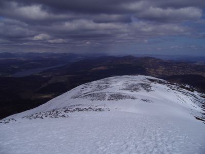 Views across Schiehallion's ridge back to Loch Tummel