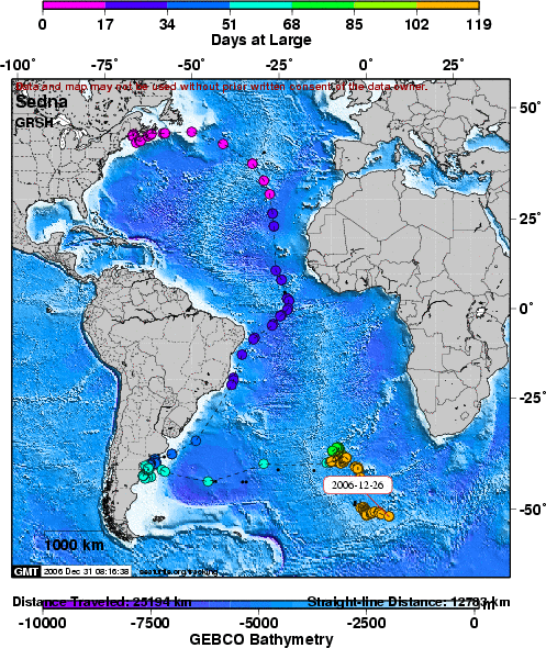 sedna map courtesy of seaturtle.org